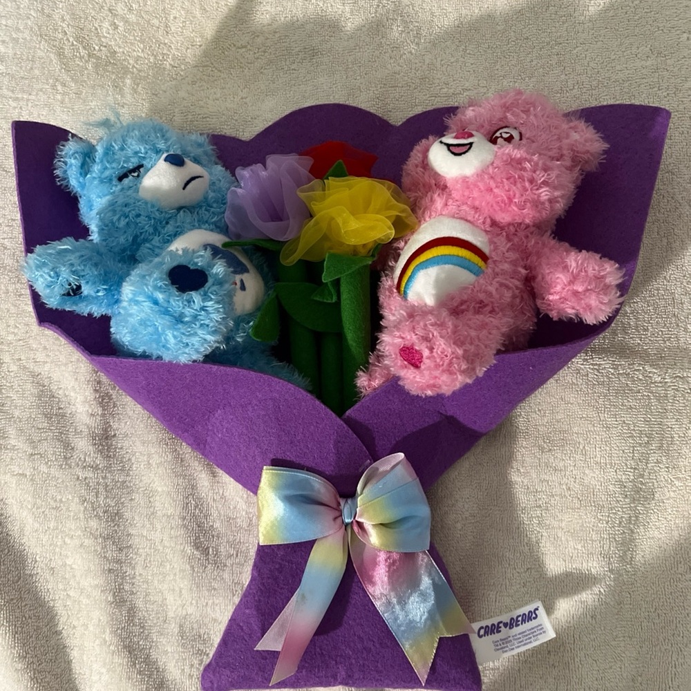 Care Bear Grumpy & Cheer Bear 13" Plush Bouquet Gift 2025